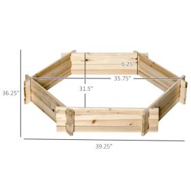 Screwless Raised Garden Bed, Hexagon Planter Box DIY Herb Garden