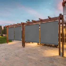 7'X8' Light Grey HDPE Spliced Roller Shutter