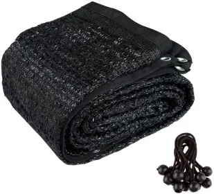 High-Strength Anti-Aging Black Shade Net (Ready-Made) , Universal For Sun Protection, Rain Shelter, Dust Prevention And Bird Deterrence