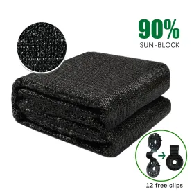 8ft*50ft Black Shade Net Fabric Provides Efficient Shading, Premium Materials, And An Enhanced Plant Growth Environment.