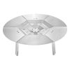 Fire Pit Heat Deflector for Solo Stove Yukon 25 in Bonfire Stainless Steel