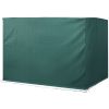 3-Seater Patio Swing Cover, Outdoor Garden Furniture Protection Hammock Cover Waterproof 85" X 61" X 59", Dark Green
