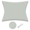 10x13ft Rectangle Sun Shade Sail/Grey