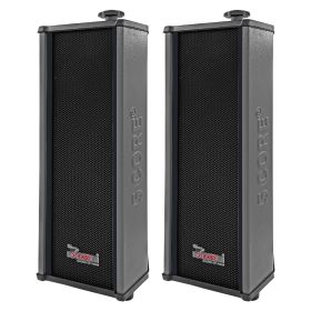 5 CORE Outdoor Speakers Pair Stereo in Wall Speaker 100W Peak Passive Mount Wired Waterproof Patio House Garage Indoor Exterior Audio System Bocinas p