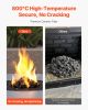 0.8-1.2 Inch Lava Rocks Fire Stones Reusable for Fire Pit Fireplace