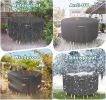 Round Patio Furniture Covers, 500D Heavy Duty Waterproof UV Resistant Cover for Round Outdoor Dining Table & Chairs,62" Dia x 28" H -Black
.