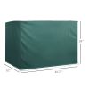 3-Seater Patio Swing Cover, Outdoor Garden Furniture Protection Hammock Cover Waterproof 85" X 61" X 59", Dark Green