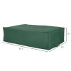 Patio Sectional Lounge Set Cover, 97"x65"x26", Heavy Duty Waterproof Outdoor Furniture Sofa Cover, Dark Green