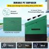 VEOVR Outdoor Storage Box, 150 Gallon Waterproof PE Tarpaulin Deck Box with Galvanized Frame, All-Weather Protection & Portable, for Camping, Garden