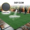 5x10FT Artificial Grass Turf 0.6" Indoor Outdoor Astroturf Fake Grass with Drain Holes, for Dog and Garden Patio