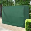 600D Oxford 3-Seater Patio Swing Cover Outdoor Swing Chair Cover Rain Protection Waterproof Anti-UV, Dark Green
