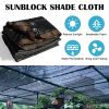 10ft*12ft Black sunshade net with snap-on design for sun protection, windproof, and patio/balcony shading