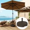 Round Patio Umbrella Base Holder, Heavy Duty Outdoor Umbrella Stand Base, Filled Up to 62lbs with Stand or 51lbs with Water for Garden, Poolside