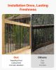 VEVOR Staircase Balusters 101 Pack, 32 In Aluminum Stair Balusters, 3/4 In Water-Proof Round Metal Spindle Railing