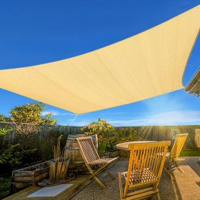 Prohibited From Sale On Amazon XISHAN 24'X24' Beige,Sand HDPE Sunshade Sail, 160 Grams