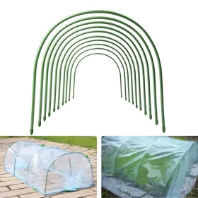 6PC 5ft*0.31inch Small Greenhouse Plastic Elbows, Garden Arch Support Accessories, Greenhouse Arch Pole Connecting Pipes, Support Fixtures