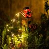 1pc Solar Garden Light; Outdoor Decor Waterproof Butterfly Solar Path Light; Watering Can Lights Hanging Fairy String Lighting For Terrace Patio Lawn