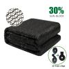 30% Sun-Block Shade Cloth Net Mesh Shade with Clips for Garden Patio and Plants in Black