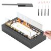 Portable Tabletop Fire Pit with Roasting Sticks - Indoor Outdoor Ethanol Fireplace for Christmas, Party, Wedding, Patio, Backyard, Balcony Decor
