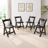 Upholstered folding chair, space saving, easy to carry, 4PCS, Dining room