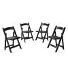Upholstered folding chair, space saving, easy to carry, 4PCS, Dining room