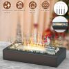 Portable Tabletop Fire Pit with Roasting Sticks - Indoor Outdoor Ethanol Fireplace for Christmas, Party, Wedding, Patio, Backyard, Balcony Decor